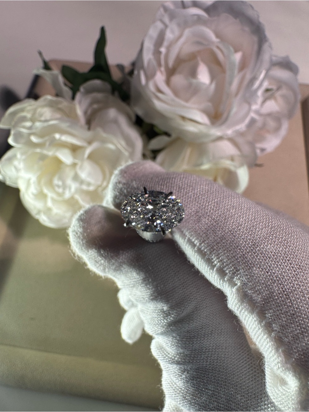 💎 1.02ct D Color VVS1 2EX Oval Brilliant Lab Diamond IGI Certified